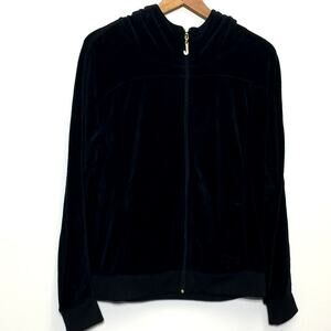 Juicy Couture Velour Rhinestone J Zip Tracksuit Hoodie XL